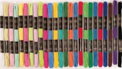 Broderigarn 25 färger x 8 m/fp