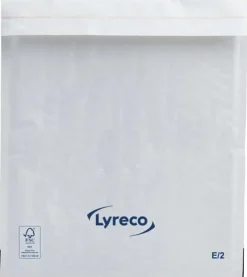 Bubbelpåse LYRECO 220x260mm vit 100/fp