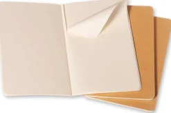 Cahier Journal Olinjerad Large Kraft 3-Pack