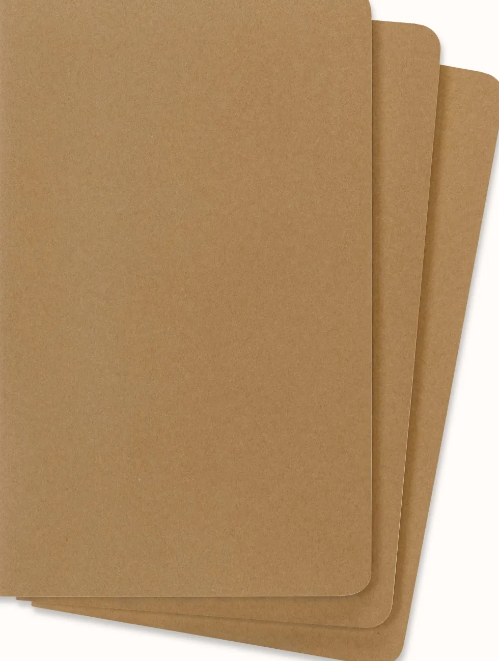 Cahier Journal Olinjerad Large Kraft 3-Pack