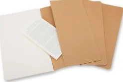 Cahier Journal Olinjerad Large Kraft 3-Pack