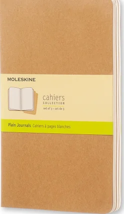 Cahier Journal Olinjerad Large Kraft 3-Pack