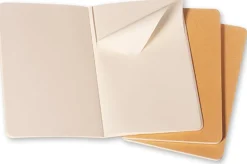 Cahier Journal Olinjerad Pocket Kraft 3-Pack