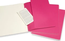 Cahier Journal Olinjerad XL Rosa 3-Pack