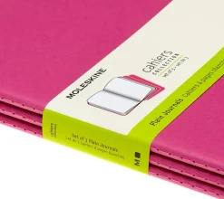Cahier Journal Olinjerad XL Rosa 3-Pack