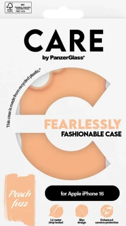 CARE iPhone 16 Case Peachy
