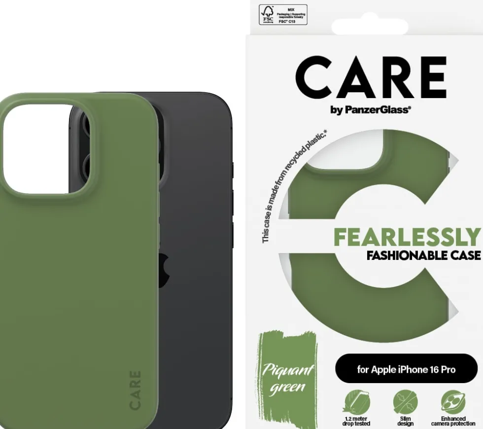 CARE iPhone 16 Pro Case Green