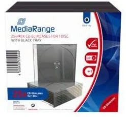CD/DVD-Fodral MEDIARANGE Slim 25/fp