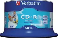 CD-R VERBATIM 700MB Printable 50/FP
