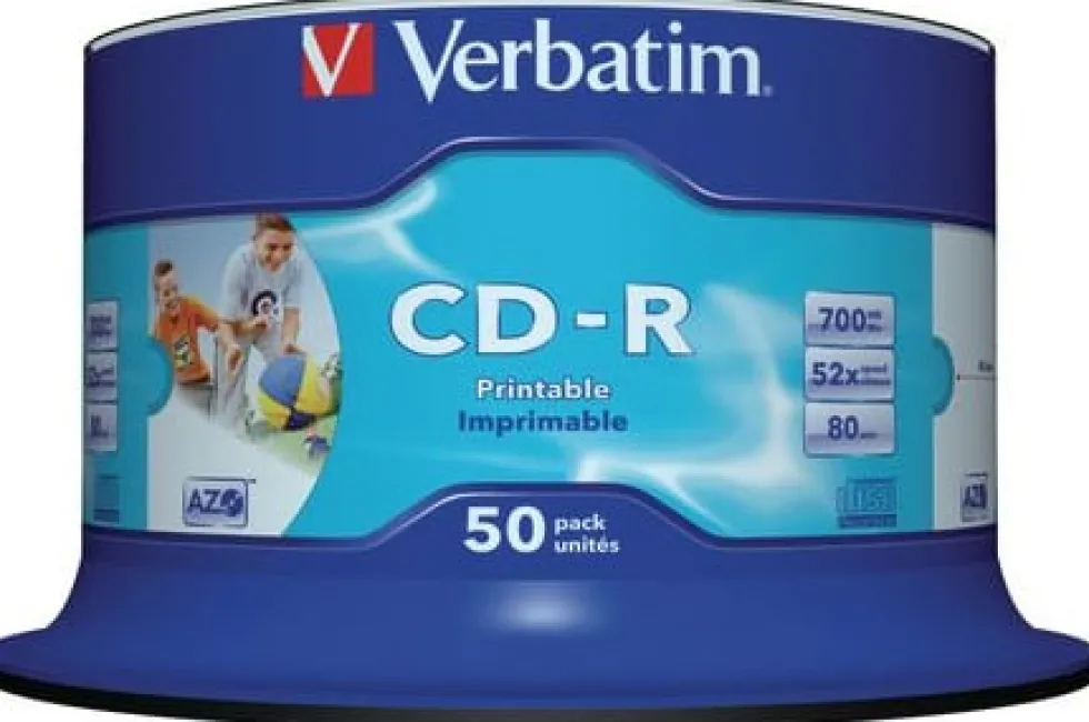 CD-R VERBATIM 700MB Printable 50/FP