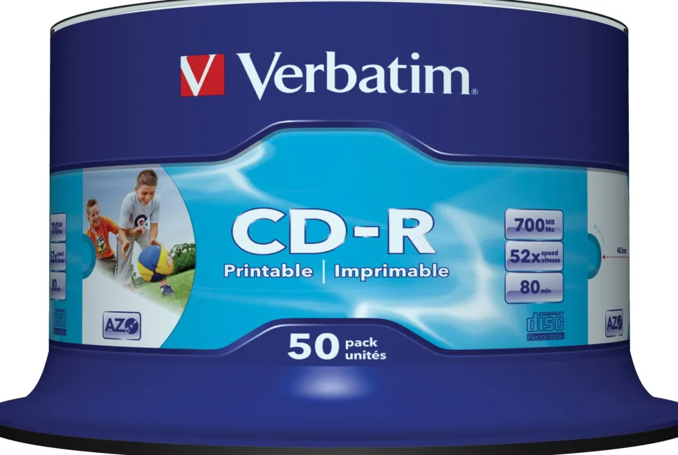 CD-R VERBATIM 700MB Printable 50/FP