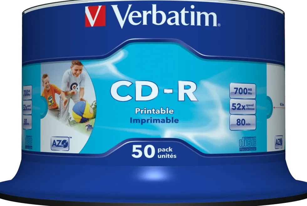 CD-R VERBATIM 700MB Printable 50/FP