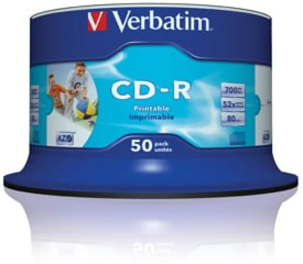 CD-R VERBATIM 700MB Printable 50/FP