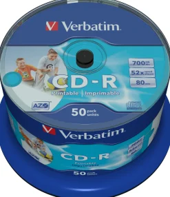 CD-R VERBATIM 700MB Printable 50/FP