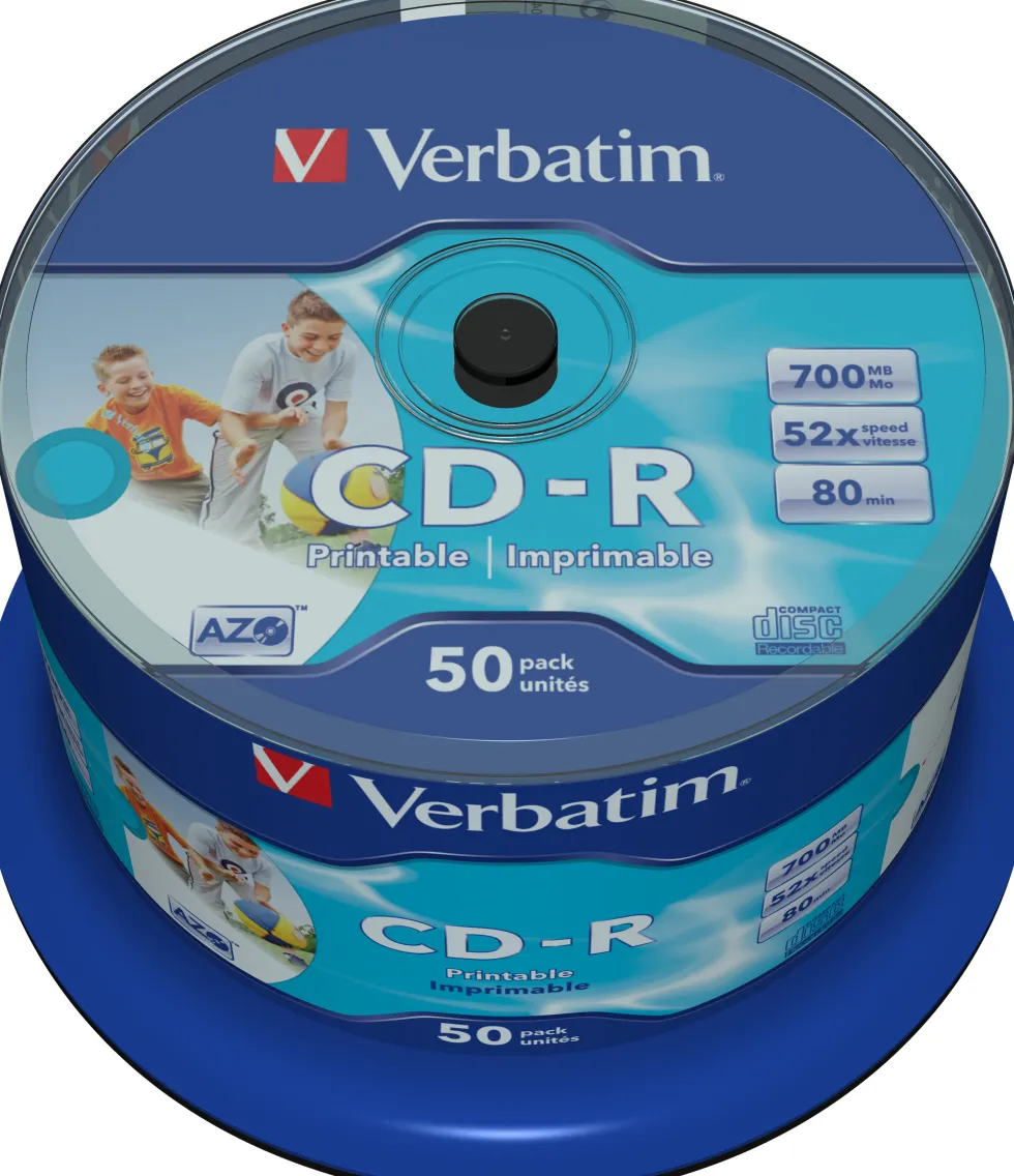 CD-R VERBATIM 700MB Printable 50/FP
