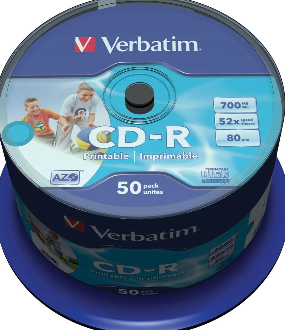 CD-R VERBATIM 700MB Printable 50/FP