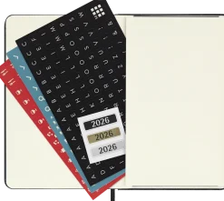 Classic Hard 12M Weekly Horizontal Pocket Svart 2026