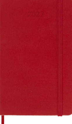 Classic Hard 12M Week Note Pocket Röd 2027