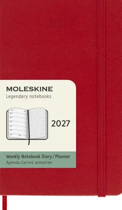 Classic Hard 12M Week Note Pocket Röd 2027