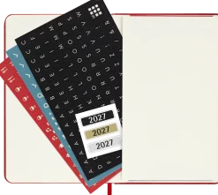 Classic Hard 12M Week Note Pocket Röd 2027