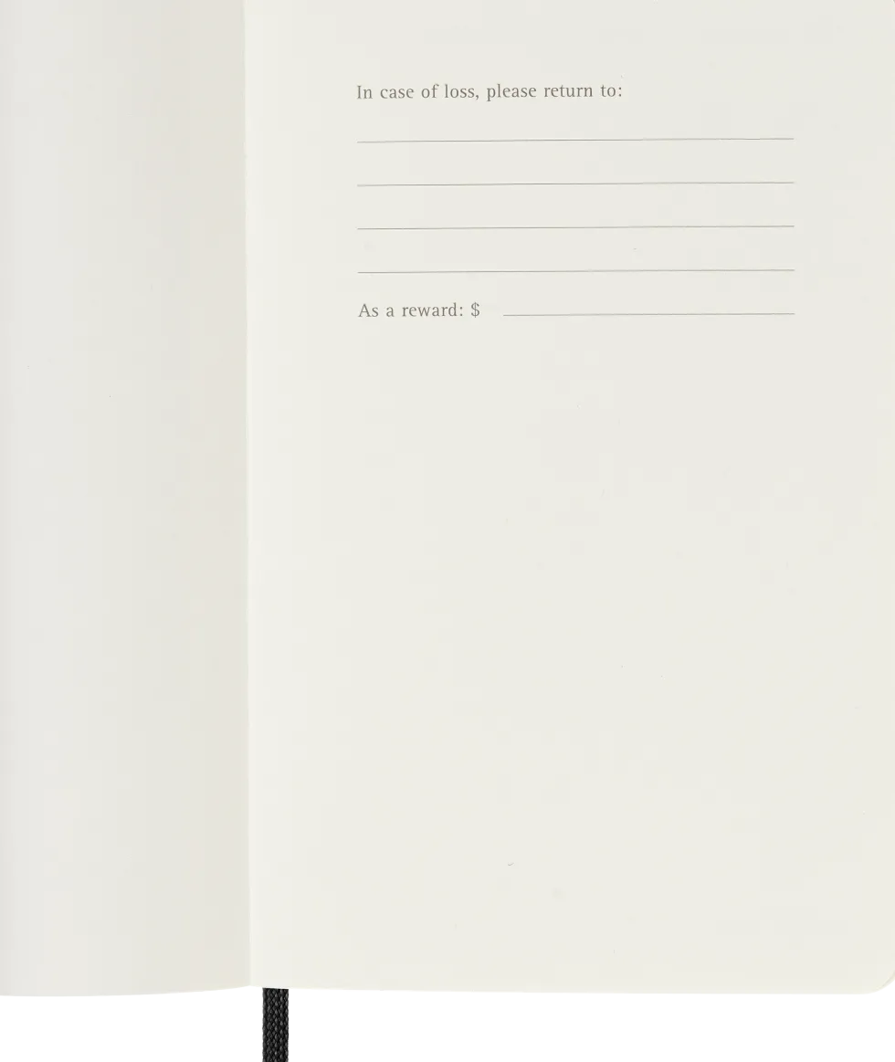 Classic Soft 12M Week Note Pocket Svart 2027