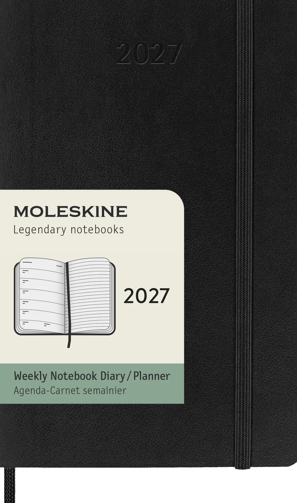 Classic Soft 12M Week Note Pocket Svart 2027