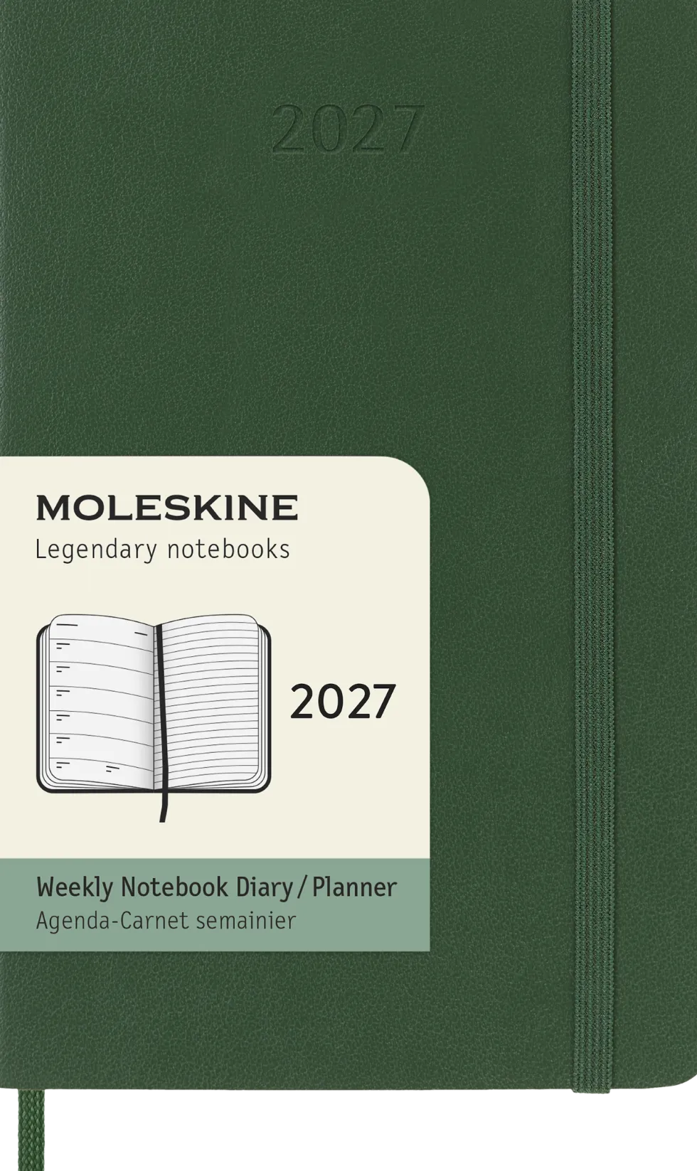 Classic Soft 12M Week Note Pocket Myrtle Green 2027