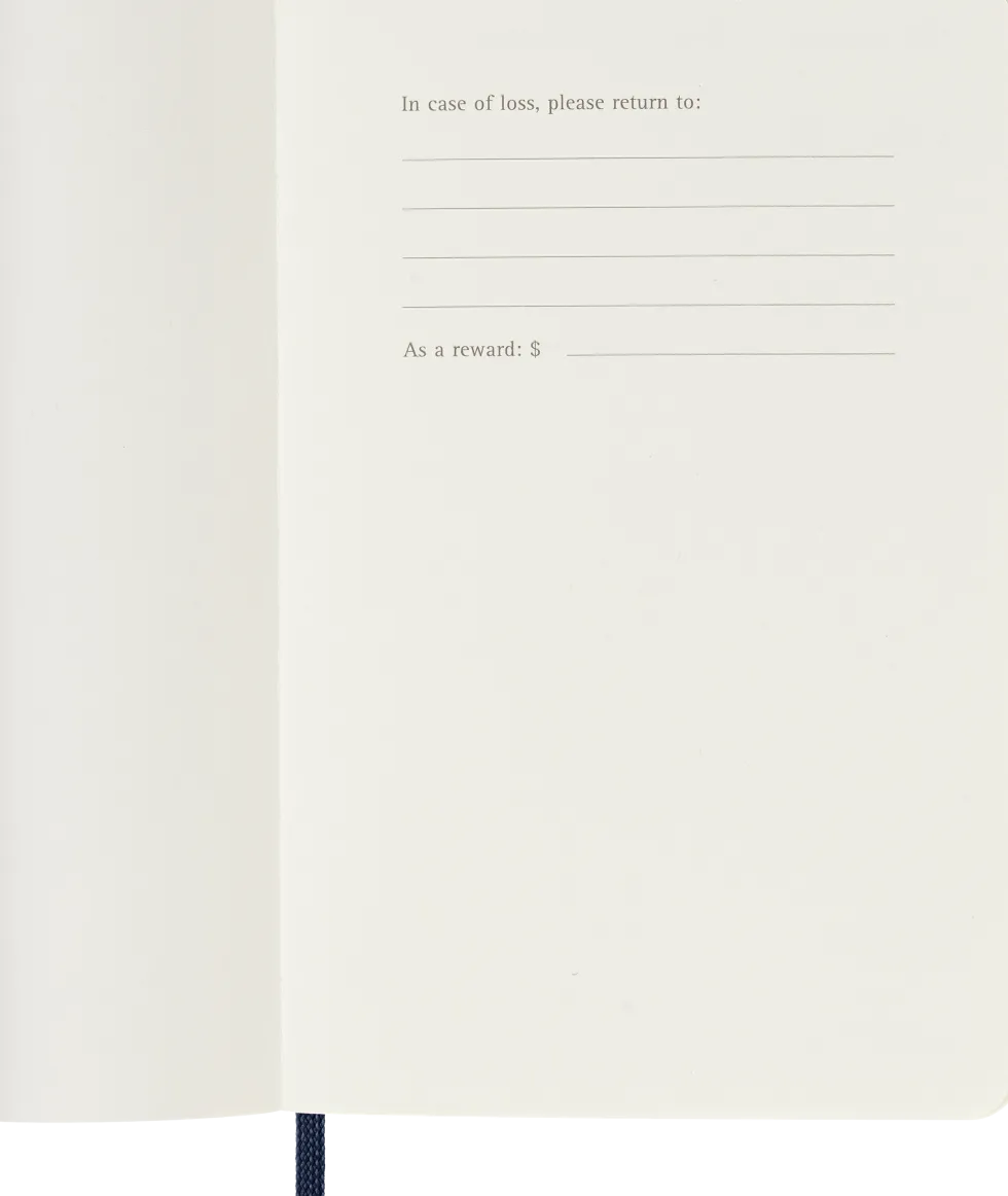 Classic Soft 12M Week Note Pocket Sapphire Blue 2027