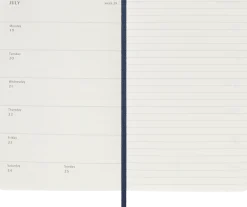 Classic Soft 12M Week Note Pocket Sapphire Blue 2027