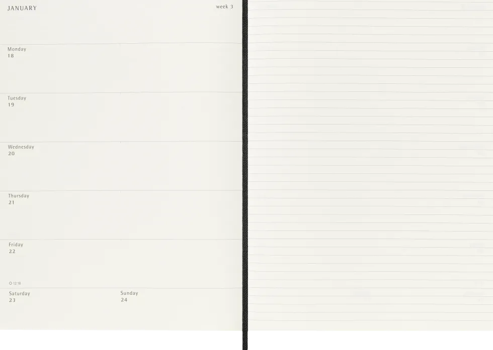 Classic Soft 18M 26/27 Week Note XL Svart