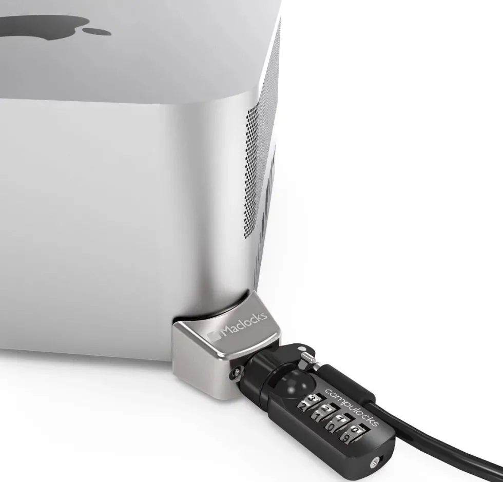 Compulocks Mac Studio Ledge Lock Adapter with Combination Cable