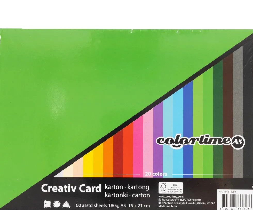 Creativ Kartong A5 180g 60/fp