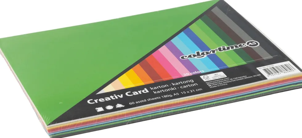 Creativ Kartong A5 180g 60/fp