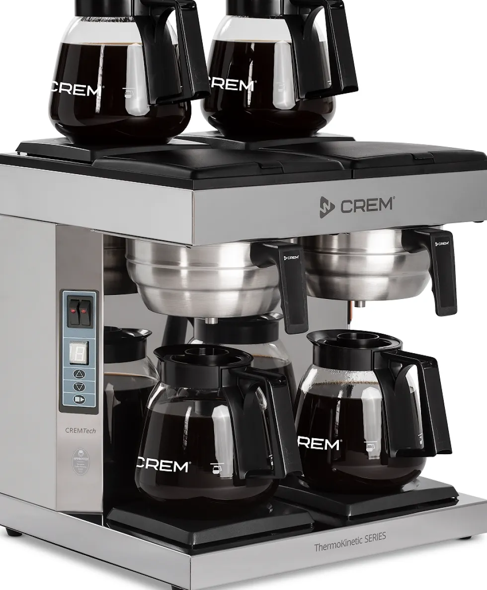CREM Coffee Queen DA-4 med Vattenanslutning, 2x1.8L