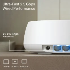 Deco BE25 (3-pack) BE5000 Whole Home Mesh Wi-Fi 7 System