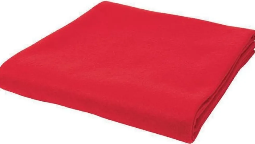 Dekorationsfilt 90cmx1m röd