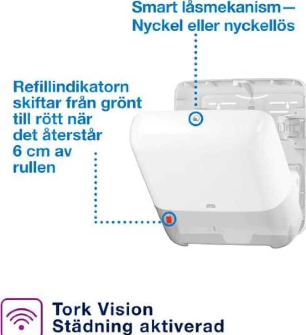 Dispenser Handduk TORK Matic H1, vit