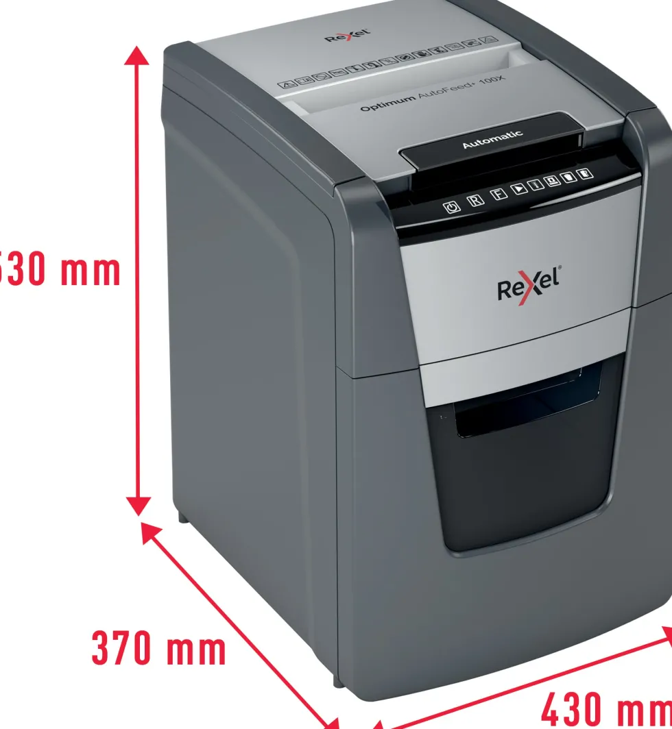 Dokumentförstörare REXEL AutoFeed+ 100X P-4