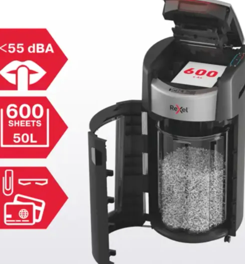 Dokumentförstörare Rexel Max AutoFeed+ 600M P5