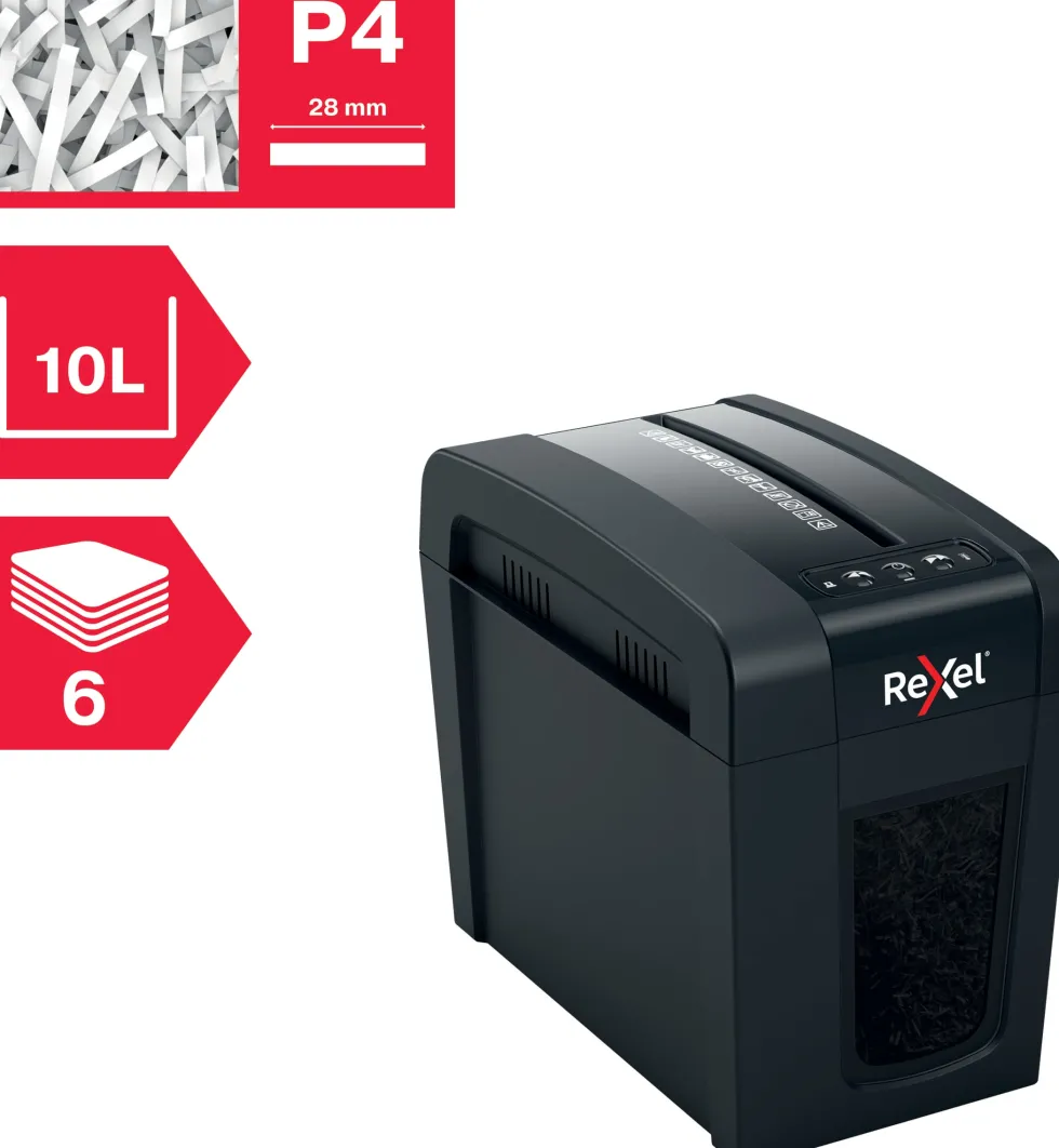Dokumentförstörare Rexel Secure X6-SL P4