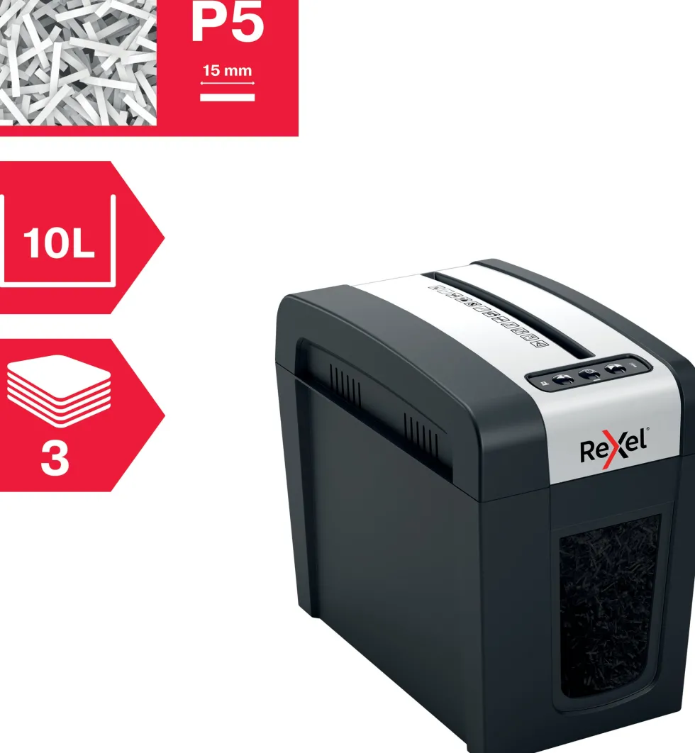 Dokumentförstörare Rexel Secure MC3-SL P5