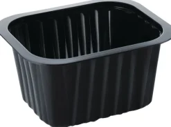 Duniform 1/8 GN 1-fack Svart, 630ml, PP-plast, 276/fp