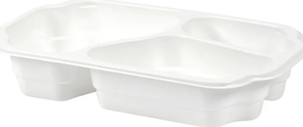 Duniform Takeaway 3-fack Vit, PP-plast, 246/fp