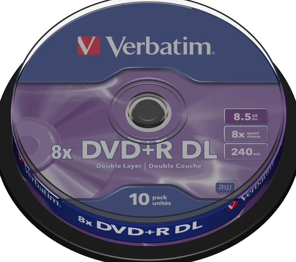 DVD+R 8x Double Layer spindle matt (10)