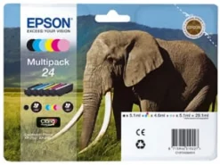 Epson 24 Multipack - 6-pack - 29.1 ml - svart, gul, cyan,