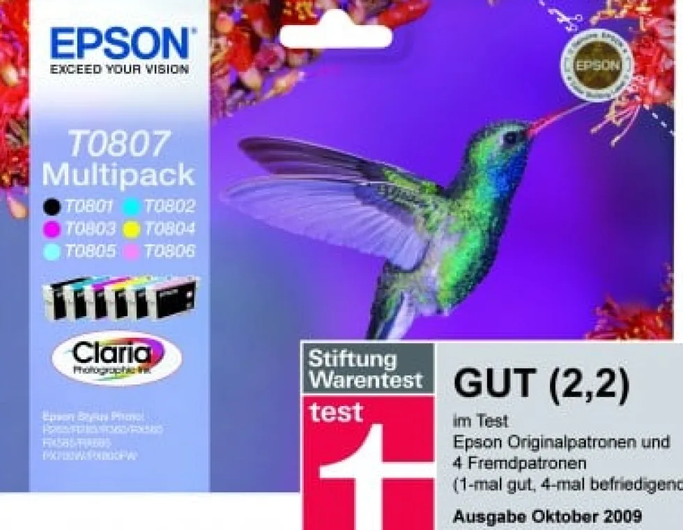 Epson T0807 Multipack - 44.4 ml - svart, gul,