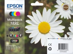 Epson 18XL Multipack - 4-pack - XL - svart,