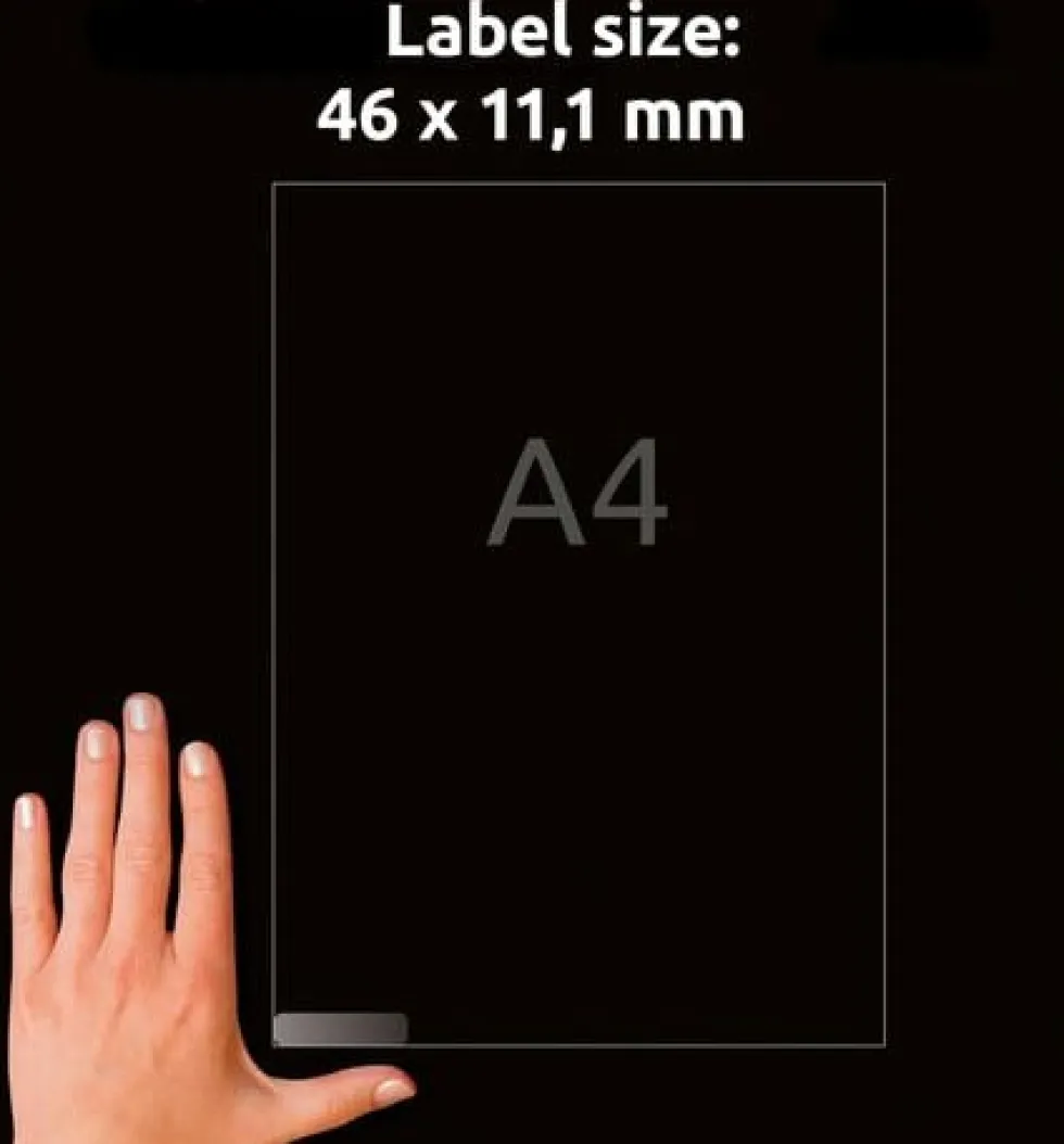 Etikett AVERY 46x11,1mm 2100/fp