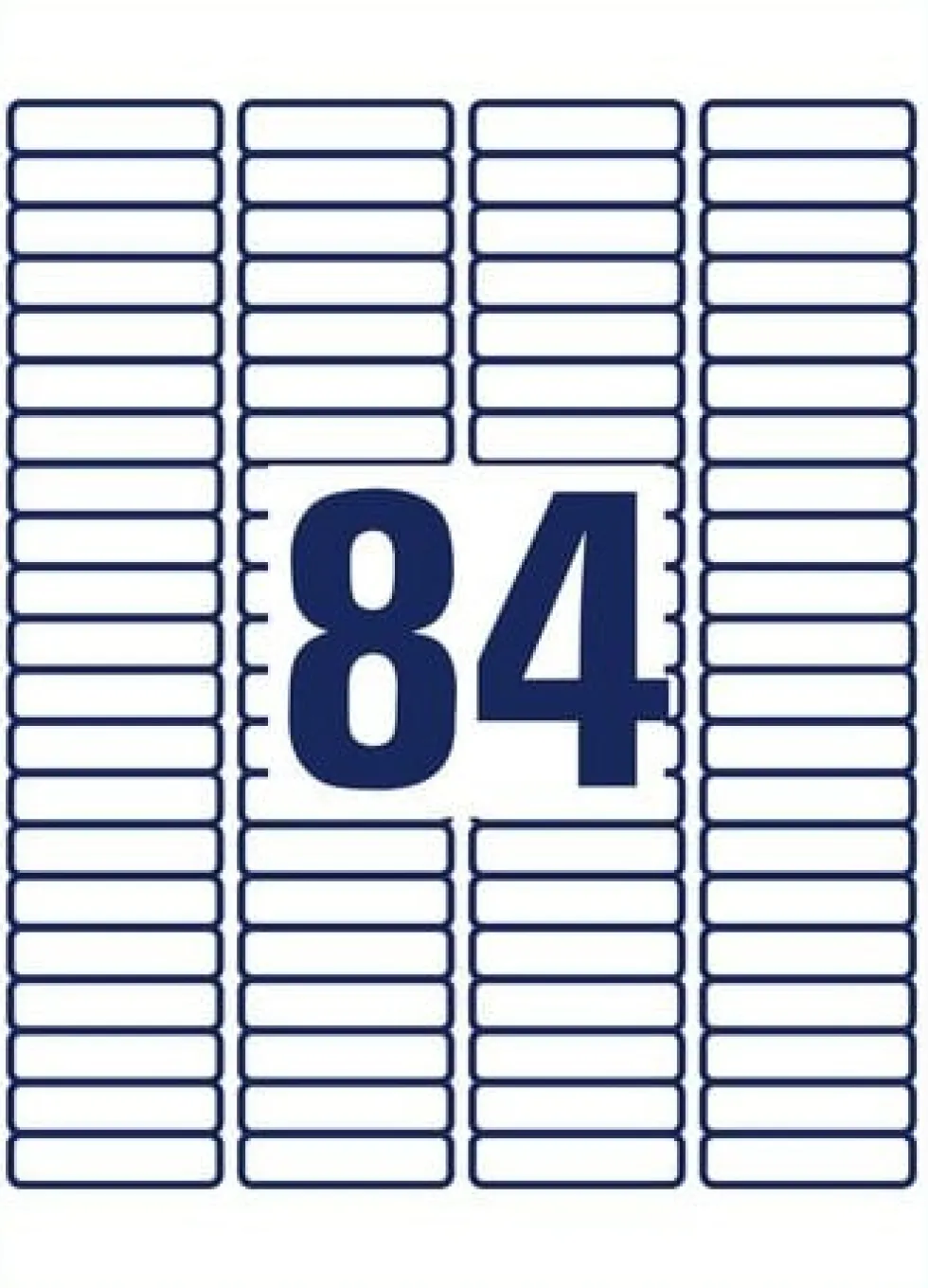 Etikett AVERY 46x11,1mm 2100/fp
