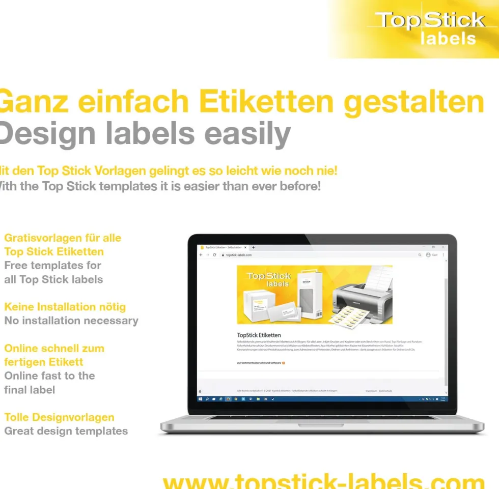 Etikett 70x42,3mm 2100/fp